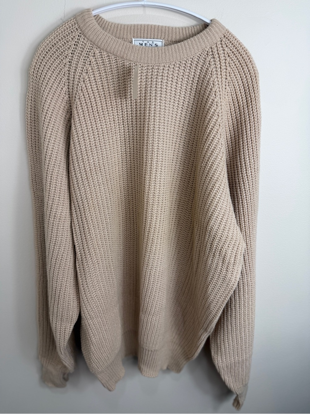 The Men's Store Beige Crewneck Sweater NWT